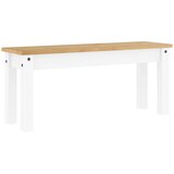  Blagovaonska klupa PANAMA bijeli 105x30x45 cm masivne borovine | Eponuda.com