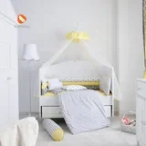 posteljina za krevetac my home 3 nivoa 120X60 grey-yellow