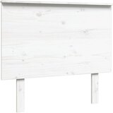 Maison Chic posteljno vzglavje - vzglavna omarica - nočna omarica belo 94x6x82,5 cm trdna borovina, (21706026) Cene