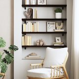  Zidna polica tamnosmeđa 80x20x4 cm od obrađene hrastovine | shoptok.hr