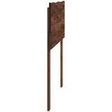  Uzglavlje s prirodnim rubom ROSTOCK Tamno smeđa 80 cm | shoptok.hr