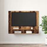 vidaXL Stenski TV kabinet Staro les 120 x 23.5 x 90 cm Konstruiran les | Shoptok.si