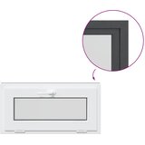  Prozor za podrum RISOR 80 x 40 cm PVC i staklo Antracit | shoptok.hr