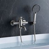 REA Bath Baterija za kadu Rea Lungo Stripe Brush Nickel | shoptok.hr