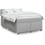  Krevet box spring s madracem svjetlosiva 160x200 cm tkanina | shoptok.hr