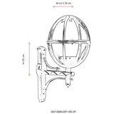 Opviq Vanjska zidna lampa BAP-68080-BSY-M6-OP, 62 cm, IP65, E27, 40W, Crna | Eponuda.ba