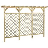  Vrtna rešetkasta ograda s pergolom 300x50x200 cm od borovine | Eponuda.com