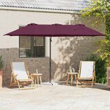 Suncobran Bordeaux Crvena 372 x 198 x 243 cm | shoptok.hr