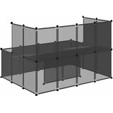  Kavez za male životinje crni 143 x 107 x 93 cm PP i čelik | shoptok.hr