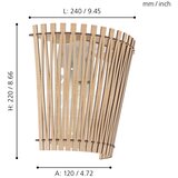 Eglo Sendero zidna/1, e27, smeđa/nikl-mat | shoptok.hr