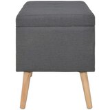 vidaXL Stolčki s prostorom za shranjevanje 3 kosi temno sivo blago | Shoptok.si