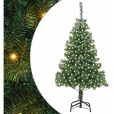  Božićno drvce s 300 LED svjetlima s stalakom Zelena 180 cm PVC | shoptok.hr