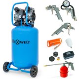 THUNDER Industrijski oljni kompresor HEXWELT SET-HW-KP-50L – 50 L, 1500 W, 8 bar, 317 L/min, 5v1 komplet, (5000234110) | Shoptok.si