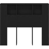  Glava kreveta s ormarićem Crni hrast 120 x 18.5 x 102.5 cm | shoptok.hr