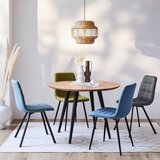XORA stol, kovina, tekstil modra, črna | Shoptok.si