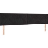  LED glava kreveta Crna 200 cm Baršun | shoptok.hr