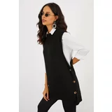 Cool & Sexy Tunic - Black - Fitted