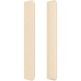  Vzglavje z ušesi krem 103x16x118/128 cm blago, (20933521) | Shoptok.si
