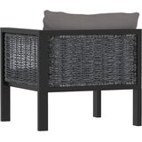 Modularna kutna sofa od poliratana s lijevim naslonom antracit | shoptok.hr