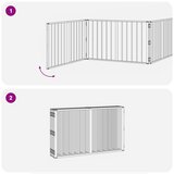  Vrata za pse 8 pcs Crna 100 x 60 cm Cinkani čelik | Eponuda.ba