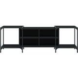 TV ormarić crni 153 x 37 x 50 cm od konstruiranog drva | shoptok.hr