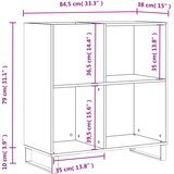  za ploče boja hrasta 84,5x38x89 cm konstruirano drvo | shoptok.hr