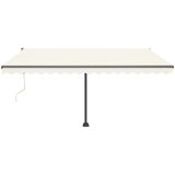 Automatska tenda sa senzorom za vjetar LED 400 x 300 cm krem | shoptok.hr