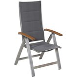 Gardenson ZLOŽLJIV VRTNI SEDEŽ aluminij siva, naravne barve, srebrne barve Cene