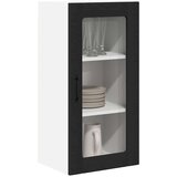  Zidni kuhinjski ormarić s policom 2 pcs Crna 40 x 31 x 80 cm | shoptok.hr