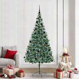 vidaXL Umestno božično drevo med 300 LED Zelena 210 cm PVC in Jeklo | Shoptok.si