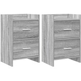  Noćni ormarići 2 pcs Siva Sonoma 40 x 30 x 60 cm | shoptok.hr