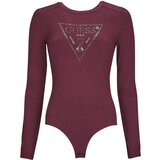 Guess Bodiji LS CN LOGO BODY Bordo | Shoptok.si