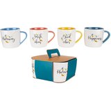 Alpeks Home ALPEKSHOME, GOOD VIBES, LONČKI H BOX, 300 ML, 4 KOS, (5000194497) Cene