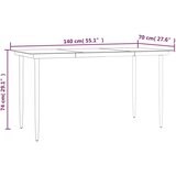  Jedilna garnitura 5-delna črn poli ratan | Shoptok.si