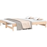  Dnevni ležaj na izvlačenje 2 x (90 x 200) cm masivna borovina | shoptok.hr