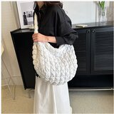 INF Lahka torba Prešita torba za čez ramo iz najlona White, (21535687) Cene