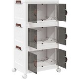  Složiva kutija za pohranu kotačima 3razine 28 L 48,5x29,5x86 cm | Eponuda.com