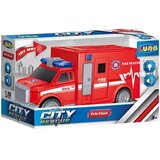 Luna City Rescue gasilski avtomobil na pogon z vztrajnikom z lučjo in zvokom Cene