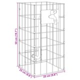 vidaXL Gabionski stup s vodovodom 50x25x25 cm 304 nehrđajući čelik | shoptok.hr