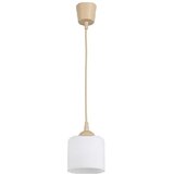 Brilagi LED luster na sajli RETRO GLASS 1xE27/60W/230V, prečnik 10 cm, bež/bela | Eponuda.com