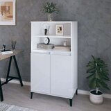  Visoka komoda sjajna bijela 60x36x110 cm od konstruiranog drva Cijene