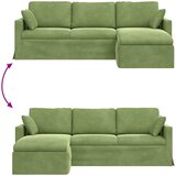 SOFA Svijetlo zelena 228 x 134 x 80 cm Baršun | shoptok.hr