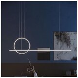  redo 01-1735 - prigušiva led viseća lampa na sajli giotto LED/46W/230V crna | Eponuda.com