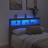 Ormarić za uzglavlje s LED svjetlima boja hrasta 140x17x102 cm | Eponuda.com