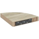  Plutajuće kutne police 2 kom boja hrasta 25 x 25 x 3,8 cm MDF | shoptok.hr