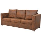  Kauč Trosjed 191x73x82 cm Umjetna Antilop Koža | shoptok.hr