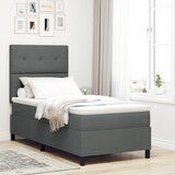 vidaXL okvir kreveta s madracem Tamnosiva Tkanina 90 x 200 cm Cijene