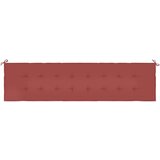vidaXL Blazina za vrtno klop vinsko rdeča 200x50x3 cm blago | Shoptok.si