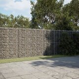 vidaXL Gabionska košara s pokrovom 400x100x200 cm pocinkano železo Cene