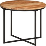  Stolić za kavu 55x55x45 cm od masivnog drva bagrema i željeza | Eponuda.com